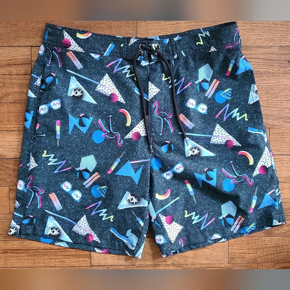 Edgar + Ash swim shorts Size M geometrical‎ shapes MENS